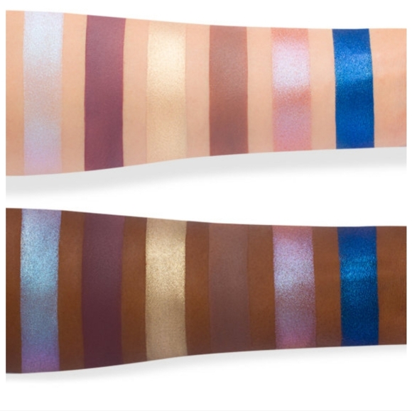 NEW Stilla Blue Realm Velvet Eye Shadow Palette Limited Edition Cream Like - Picture 2 of 12